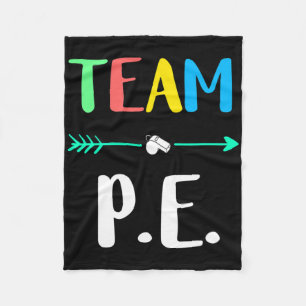 Team P.e. Schoolleerkracht Pe Leraar Sterke Licham Fleece Deken