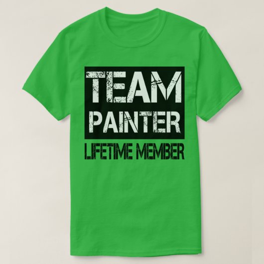 Team Painter Lifetime Lid T-shirt (Design voorkant)