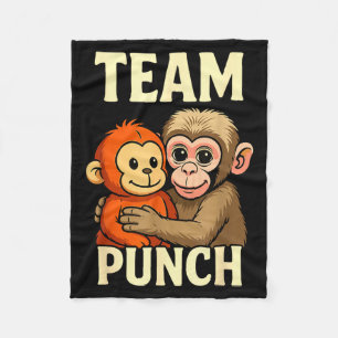 Team pakt baby aap en knuffel speelgoed meme fleece deken