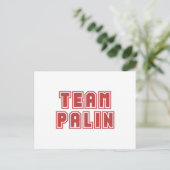 Team Palin Briefkaarten (Staand voorkant)