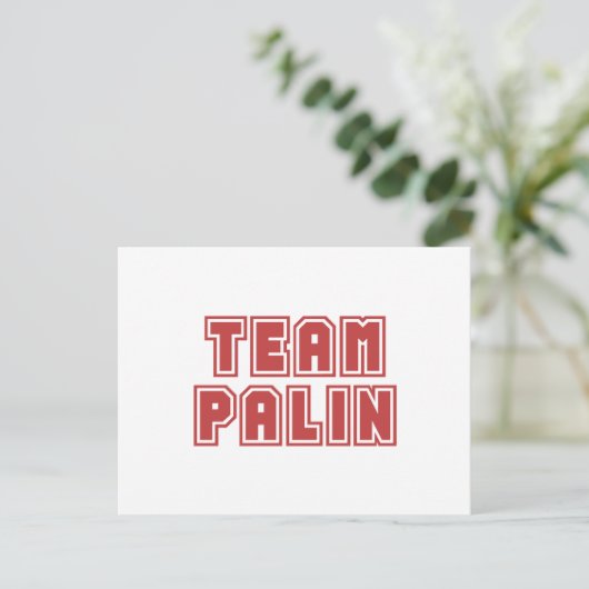 Team Palin Briefkaarten (Staand voorkant)