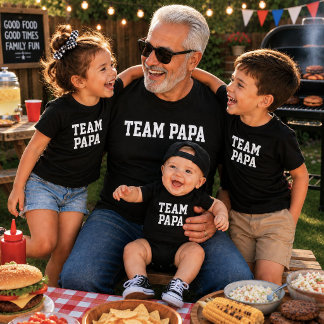 Team Papa bijpassende cadeau voor Vaderdag Romper