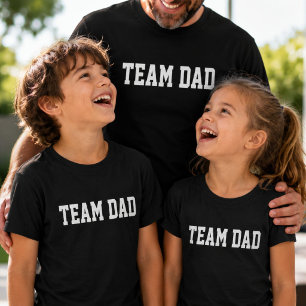 Team Papa Matching Kids Vaderdag Cadeau T-shirt