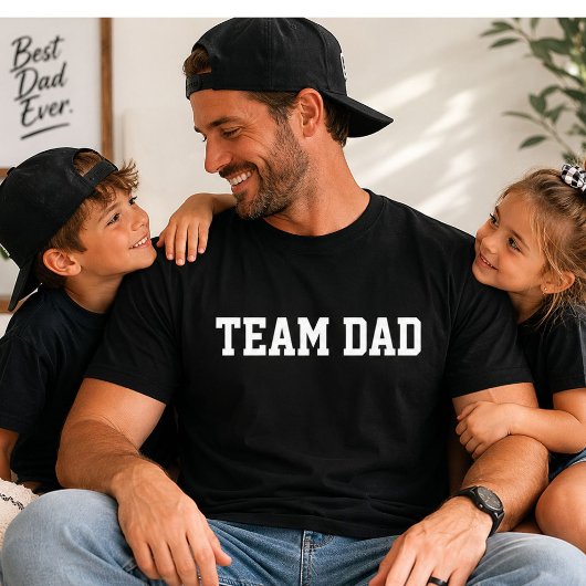 Team Papa Varsity Grappige Vaderdag Cadeau T-shirt