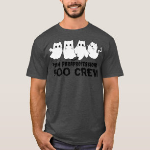 Team Paraprofessional Boo Crew Halloween Ghost Boo T-shirt