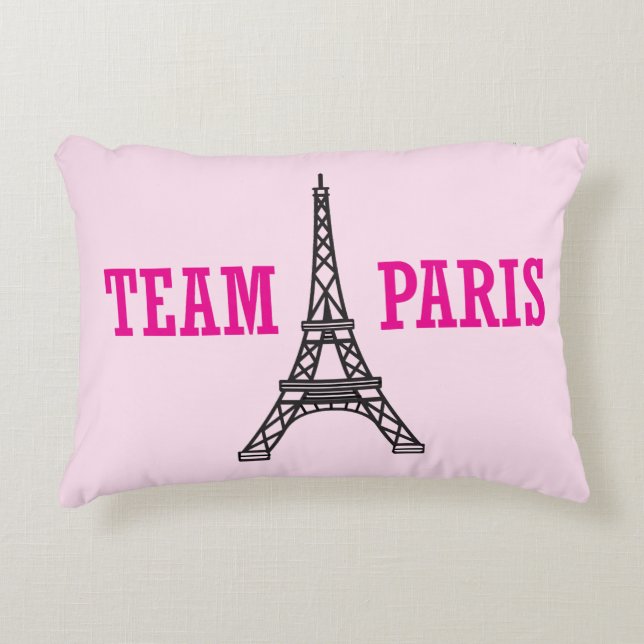 "Team Paris" Accent Pillow Accent Kussen (Voorkant)