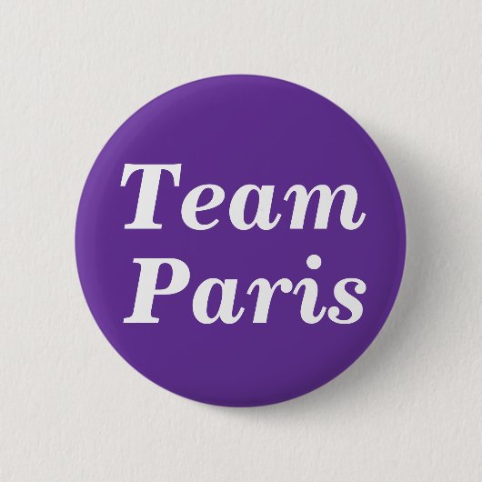 Team Paris Badge Ronde Button 5,7 Cm (Voorkant)