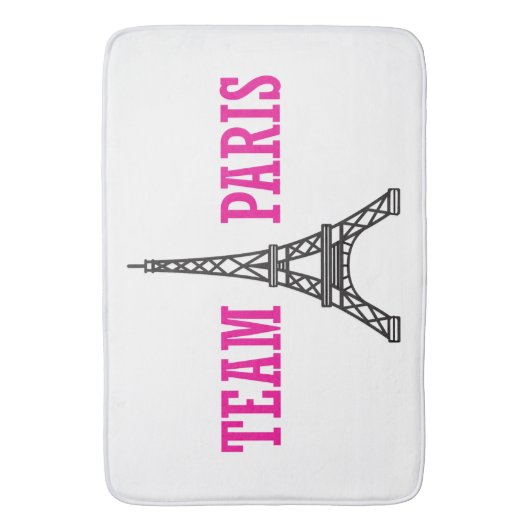 "Team Paris" Badmat (Voorkant Verticaal)