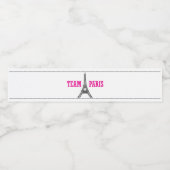 TEAM PARIS WATERFLES ETIKET (Enkel label)