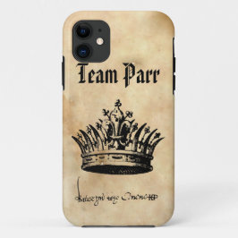 Team Parr - Catherine Parr Handtekening en kroon iPhone 11 Hoesje