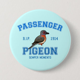 Team Passenger Pigeon Ronde Button 7,6 Cm
