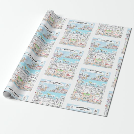 Team Patriot Wrapping Paper Cadeaupapier (Uitgerold)
