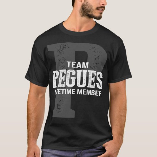 Team PEGUES Levenslang Lid T-shirt (Voorkant)