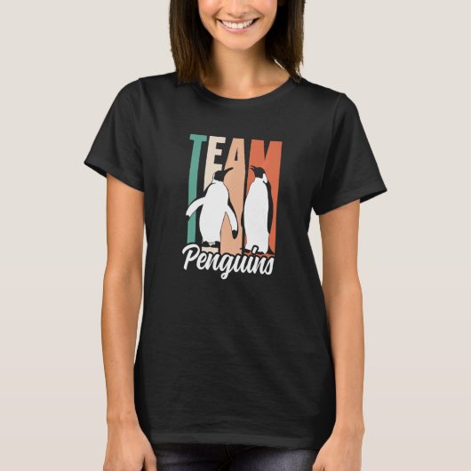 Team Penguins Lover Animal Cute Penguin Premium T-shirt (Voorkant)