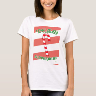 Team Pepermunt Grappig Kerst Slogan Design T-shirt