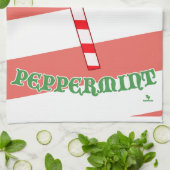 Team Pepermunt Grappig Kerstmis Mint Vreugde Theedoek (Gevouwen)