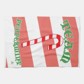 Team Pepermunt Grappig Kerstmis Mint Vreugde Theedoek (Horizontaal)