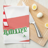 Team Peppermint Funny Christmas Mint Joy Theedoek (Quarter Fold)