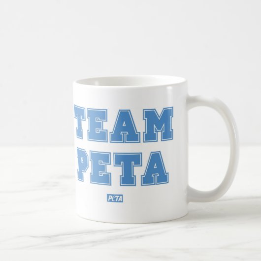 Team PETA Koffiemok (Rechts)