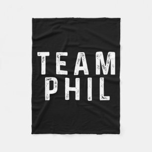 Team Phil Punxsutawney Phil Grappige Groundhog Day Fleece Deken