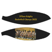 Team Photo Custom Text School Champions Basketbal (Panelen)