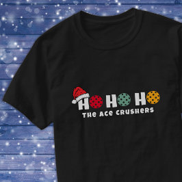 Team Pickleball Ho Ho Ho Kerstmis T-shirt