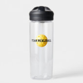 TEAM PICKLEBALL Sports Yellow Ball Fun Waterfles (Voorkant)