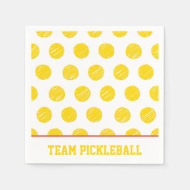 Team Pickleball Yellow Balls White Oranje Sports Servet