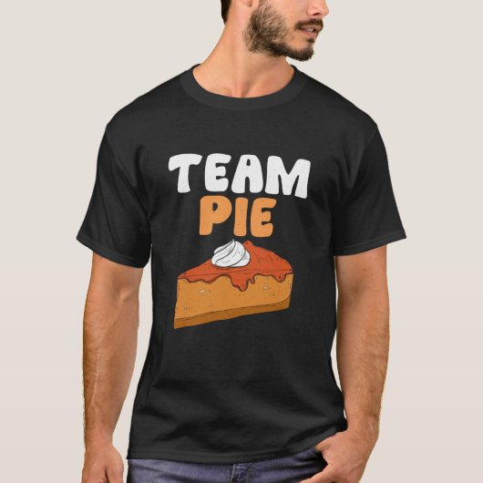 Team Pie Thanksgiving Pumpkin Pie Fall Season Men  T-shirt (Voorkant)