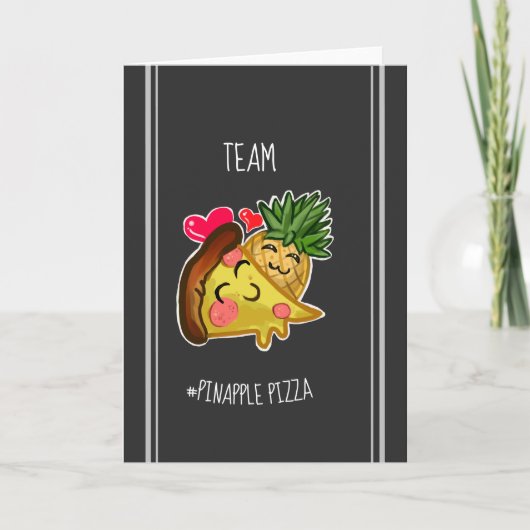 Team Pinapple Pizza Kaart (Voorkant)
