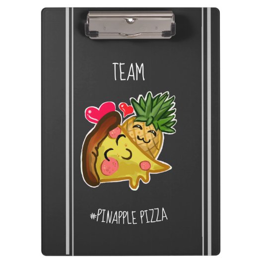 Team Pinapple Pizza Klembord (Voorkant)