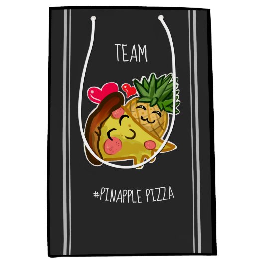 Team Pinapple Pizza Medium Cadeauzakje (Voorkant)