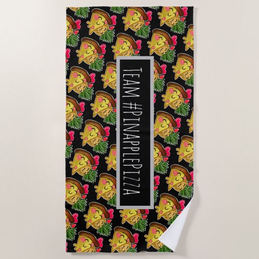 Team Pinapple Pizza Strandlaken (Voorkant)