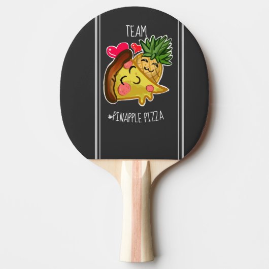 Team Pinapple Pizza Tafeltennisbatje (Voorkant)