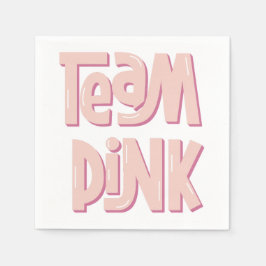 Team Pink Paper Napkin Servet