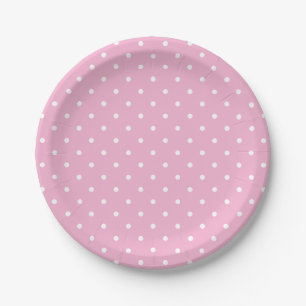 Team Pink Polka Dots Papieren Bordje