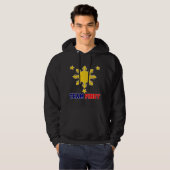 Team Pinoy 3 sterren en een zon Hoodie (Voorkant volledig)