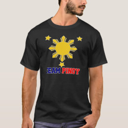 Team Pinoy 3 sterren en een zon T-shirt