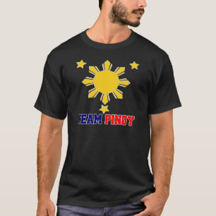 Team Pinoy 3 sterren en een zon T-shirt