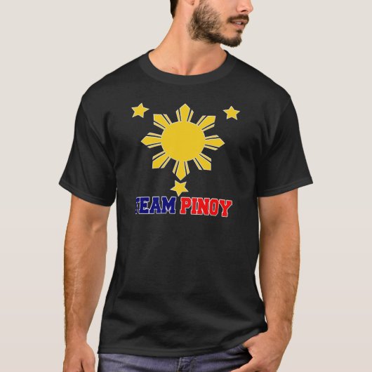 Team Pinoy 3 sterren en een zon T-shirt (Voorkant)