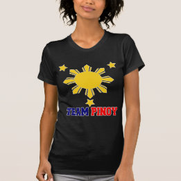 Team Pinoy 3 sterren en een zon T-shirt