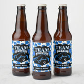 Team PISTOLEN, Pistolen of Rozen Gender Reveal Blu Bier Etiket (Flessen)
