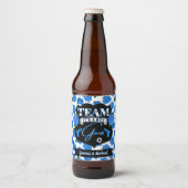 Team PISTOLEN, Pistolen of Rozen Gender Reveal Blu Bier Etiket (Voorkant)