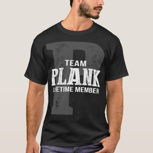 Team PLANK Levenslang Lid T-shirt (Voorkant)