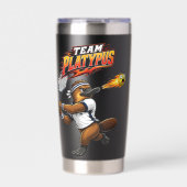 Team Platypus Tennis Geïsoleerde Drinkbeker (Voorkant)
