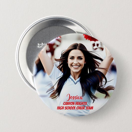 Team Player Custom Photo Button (Voorkant /achterkant)