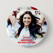 Team Player Custom Photo Button