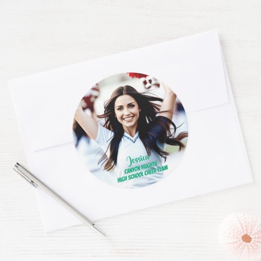 Team Player Custom Photo Sticker Set (Envelop)