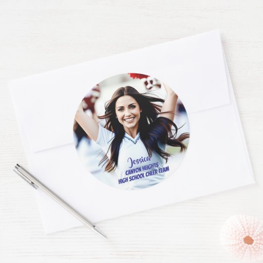 Team Player Custom Photo Sticker Set (Envelop)