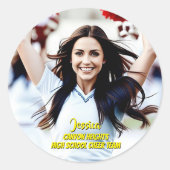 Team Player Custom Photo Sticker Set (Voorkant)